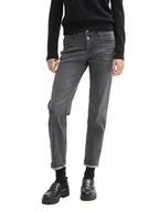 Spodenki damskie - Tom Tailor Dżinsy - Boyfriend fit - w kolorze szarym - miniaturka - grafika 1