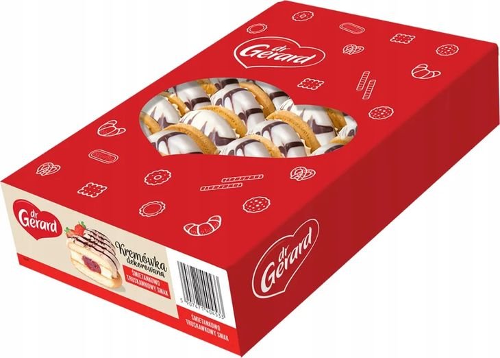 DR GERARD Luz Kremówka Śmietanowo Truskawkowa 720g
