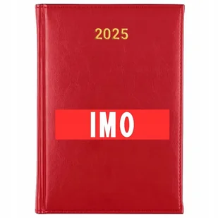 Kalendarz Czerwony 2025 IMO Terminarz Planer Dziennik Notes Mix Wzorów - Planery - miniaturka - grafika 1