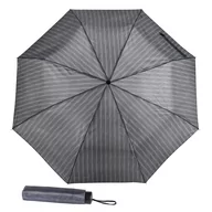 Parasole - Parasol męski składany manualny Blue Drop, prążki - miniaturka - grafika 1