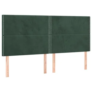 Łóżko kontynentalne z materacem i LED zielony aksamit 180x200cm Lumarko! - Łóżka - miniaturka - grafika 8
