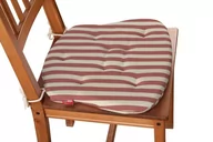 Meble modułowe i akcesoria - Dekoria Siedzisko Filip na krzesło czerwono białe pasy 1,5cm) 41 × 38 × 3,5 cm Quadro 215-136-17 - miniaturka - grafika 1