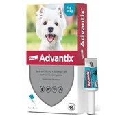 Artykuły przeciw pasożytom - Bayer ADVANTIX SPOT-ON 1,0ml d/psa 4-10kg op.4ampułki - miniaturka - grafika 1