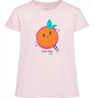 Bluzki dla dziewczynek - T-shirt z krótkim rękawem dla dziewczynki, z motywem owocowym, jasnoróżowy 3-8 lat - miniaturka - grafika 1