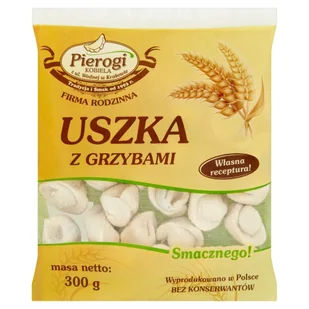 Pierogi Kobiela Uszka z grzybami 300 g - Dania mrożone - miniaturka - grafika 1