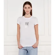 Koszulki i topy damskie - Armani Exchange T-shirt Slim Fit - miniaturka - grafika 1
