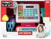 Zabawy w naśladowanie dorosłych - Kasa sklepowa na baterie z akcesoriami - miniaturka - grafika 1