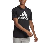 Koszulki męskie - Adidas Koszulka Essentials Big Logo GK9120 - czarna - miniaturka - grafika 1