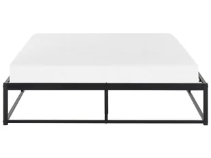 Łóżko metalowe 140 x 200 cm czarne VIRY - Łóżka - miniaturka - grafika 4