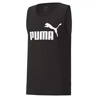 Koszulki sportowe męskie - Puma Mężczyźni Ess Tank Bezrękawnik, Puma Black-Cat, S - miniaturka - grafika 1