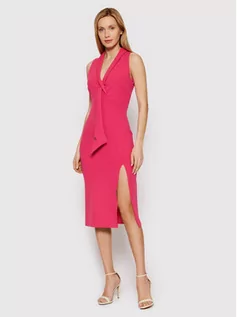 Sukienki - Rinascimento Sukienka koktajlowa CFC0018388002 Różowy Regular Fit - grafika 1