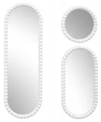 Lustra - Zestaw 3 luster PEBBLE biała rama - miniaturka - grafika 1