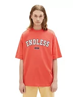 Koszulki męskie - TOM TAILOR Denim Koszulka męska 1036451, 11042 -Plain Red, XL, 11042 – Plain Red, XL - miniaturka - grafika 1