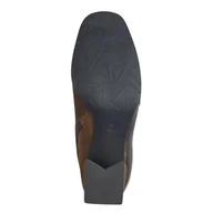 Kozaki damskie - Marco Tozzi Damskie botki Zip+Slip 2-25385-43 modne kozaki, Cognac Comb, 41 EU, Cognac Comb, 41 EU - miniaturka - grafika 1