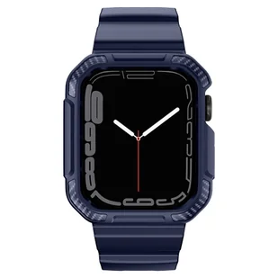 Kingxbar CYF106 2w1 pasek Apple Watch SE, 8, 7, 6, 5, 4, 3, 2, 1 (41, 40, 38 mm) z wbudowanym etui niebieski - Akcesoria do smartwatchy - miniaturka - grafika 3