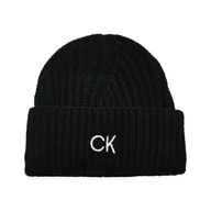Czapki męskie - Calvin Klein Czapka ELEVATED | z dodatkiem wełny i kaszmiru - miniaturka - grafika 1