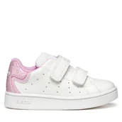 Buty dla dziewczynek - Sneakersy Geox B Eclyper B365MA 054BJ C0406 Biały - miniaturka - grafika 1