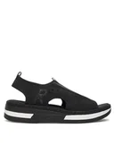 Sandały damskie - Rieker Sandały V59B5-00 Czarny - miniaturka - grafika 1