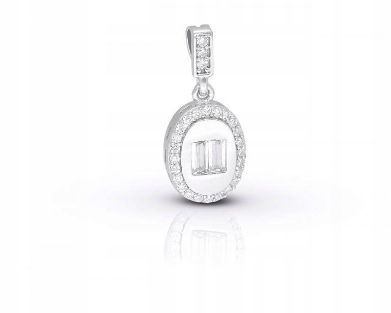 Zawieszka srebrna z cyrkoniami damska pr.925