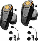 Interkomy - ZESTAW 2x INTERKOM MOTOCYKLOWY BLUETOOTH 1000m WODOODPORNY BETOWEY BT-S2 - miniaturka - grafika 1