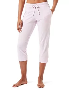 Spodnie damskie - Schiesser Damskie spodnie do spania 3/4 długie krótkie bawełna stretch - mieszanka + relaks, bez, 44 - grafika 1