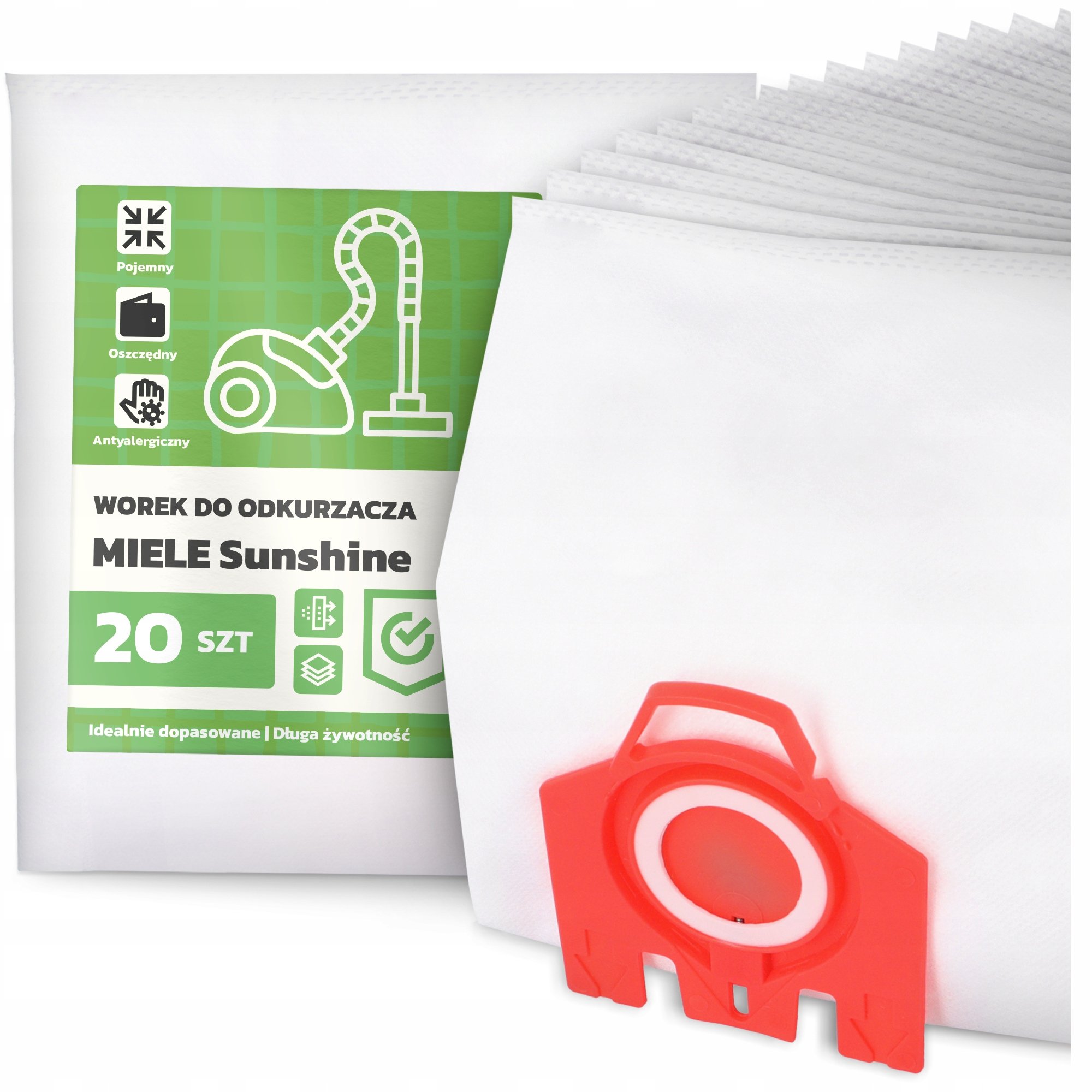 20x Worek do Odkurzacza Miele Sunshine Syntetyczny Duży Pojemny Worki G9