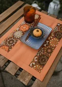 Obrusy i serwetki - Podkładka na stół i pod talerze pomarańczowego koloru - miniaturka - grafika 1