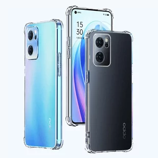 Silikonowe etui pancerne ShockProof Alogy do Oppo Reno7 5G Global Przezroczyste - Etui i futerały do telefonów - miniaturka - grafika 2