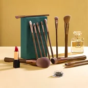 Pędzle do makijażu - Eigshow Zestaw pędzli Ecopro Series 12 sztuk Eco Coffee Makeup - miniaturka - grafika 1