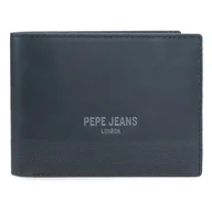 Portfele - Pepe Jeans Głęboki portfel z portmonetką niebieski 12,5 x 9,5 x 1 cm skóra by Joumma Bags, Niebieski, Talla única, Portfel z portfelem - miniaturka - grafika 1