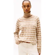 Swetry damskie - Tommy Hilfiger Wełniany golf Loose fit - miniaturka - grafika 1