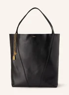 Torebki damskie - Chloé Torba Shopper Spin Large schwarz - miniaturka - grafika 1