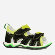 Buty dla chłopców - Sandały chłopięce skórzane Bartek 19187-018 36 Czarny/Zielony (5904699020972) - miniaturka - grafika 1