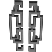 Zawiasy, okucia i inne akcesoria - czarne uchwyty kuchenne, rozstaw otworów 64 mm, całkowita długość 106 mm, uchwyty meblowe do łazienki, kuchni, sypialni, szuflady, garderoby, komody, - miniaturka - grafika 1