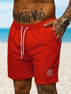 Kąpielówki męskie - Spodenki kąpielowe męskie czerwone OZONEE O/MTK4454 - Ozonee - miniaturka - grafika 1