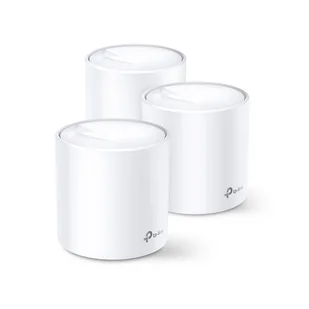 TP-Link Deco X60 Dual-band (2.4 GHz/5 GHz) Wi-Fi 6 (802.11ax) Biały 2 Wewnętrzne DECO X60(3-PACK) V1 - Pozostałe akcesoria sieciowe - miniaturka - grafika 1