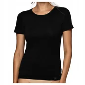 Koszulki i topy damskie - ATLANTIC Podkoszulek Damski CZARNY T-Shirt XL - miniaturka - grafika 1