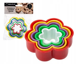 Foremki plastikowe do wykrawania ciastek 5 sztuk - Formy do ciast - miniaturka - grafika 1