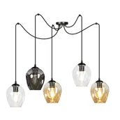 Lampy sufitowe - Emibig LEVEL 5 BL MIX 759/5 lampa wisząca 5x60W/E27 IP20 759/5 - miniaturka - grafika 1