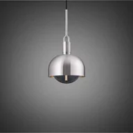 Lampy sufitowe - Lampa wisząca Forked Pendant Shade Globe Medium Smoked Stalowa - miniaturka - grafika 1