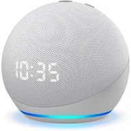 Systemy inteligentnych domów - Amazon Echo Dot 4 z zegarem (glacier white) - Kup na Raty - - miniaturka - grafika 1