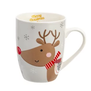 Kubek porcelanowy zimowy świąteczny 340ml Renifer Winter - Kubki - miniaturka - grafika 1