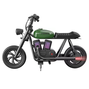 Motocykl elektryczny dla dzieci HYPER GOGO Pioneer 12 Plus, 21,9 V 5,2 Ah 160 W, opony 12'x3', 12 km - zielony - Motocykle - miniaturka - grafika 1