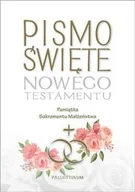 Religia i religioznawstwo - Biblia Tysiąclecia Nowy Testament z ilustracjami Pamiatka Sakramentu Małzeństwa - miniaturka - grafika 1