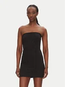 Sukienki - Patrizia Pepe Sukienka koktajlowa 8A1342/A457-F1OO Czarny Slim Fit - miniaturka - grafika 1