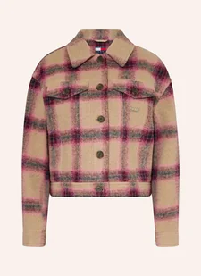 Tommy Jeans Żakiet Pudełkowy pink - Marynarki i żakiety damskie - miniaturka - grafika 1