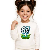 Bluzy dla dziewczynek - BLUZA DZIECIĘCA 67 SIX SEVEN PIŁKA VIRAL DLA CHŁOPCA DZIEWCZYNKI 104 - miniaturka - grafika 1