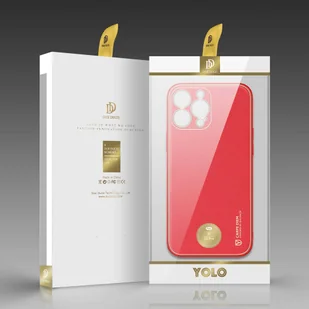 Dux Ducis Yolo eleganckie etui pokrowiec ze skóry ekologicznej iPhone 13 Pro czerwony - Etui i futerały do telefonów - miniaturka - grafika 5