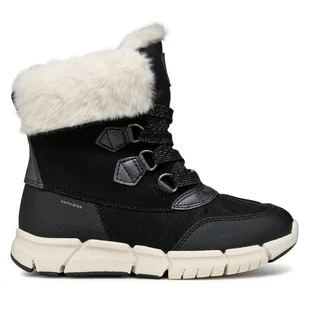 Śniegowce Geox J Flexyper Girl B Ab J46APA 0AU50 C9B1P S Czarny - Buty dla dziewczynek - miniaturka - grafika 1