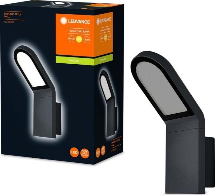Ledvance Lampa Kinkiet Ogrodowy LED 12 W Czarny